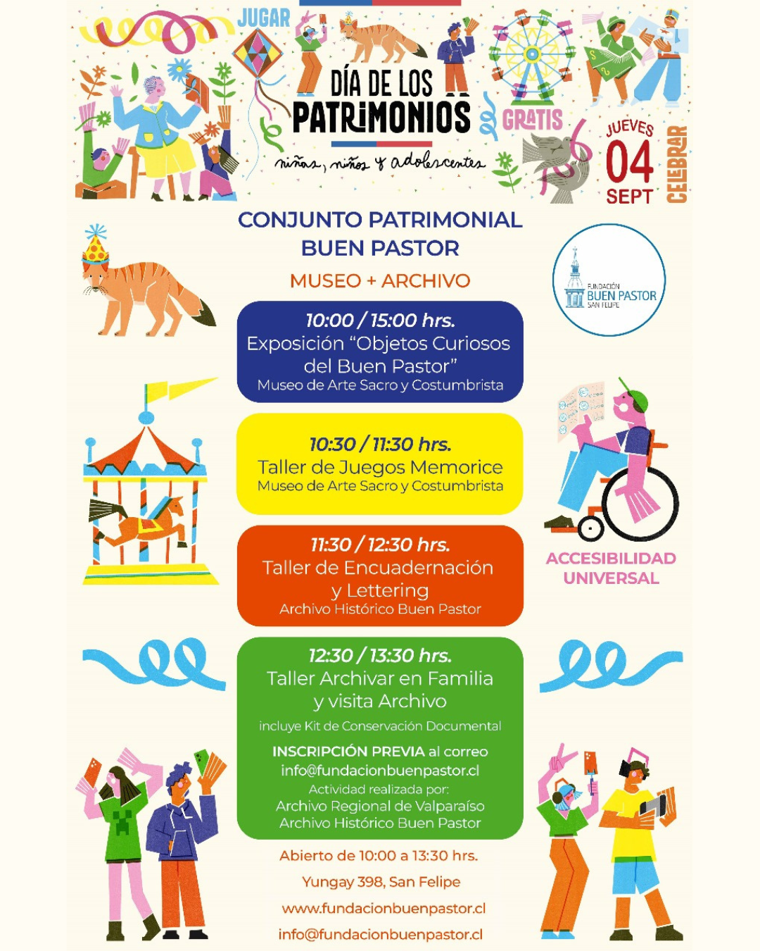 Nueva Fecha Día de los Patrimonios para niños, niñas y adolescentes