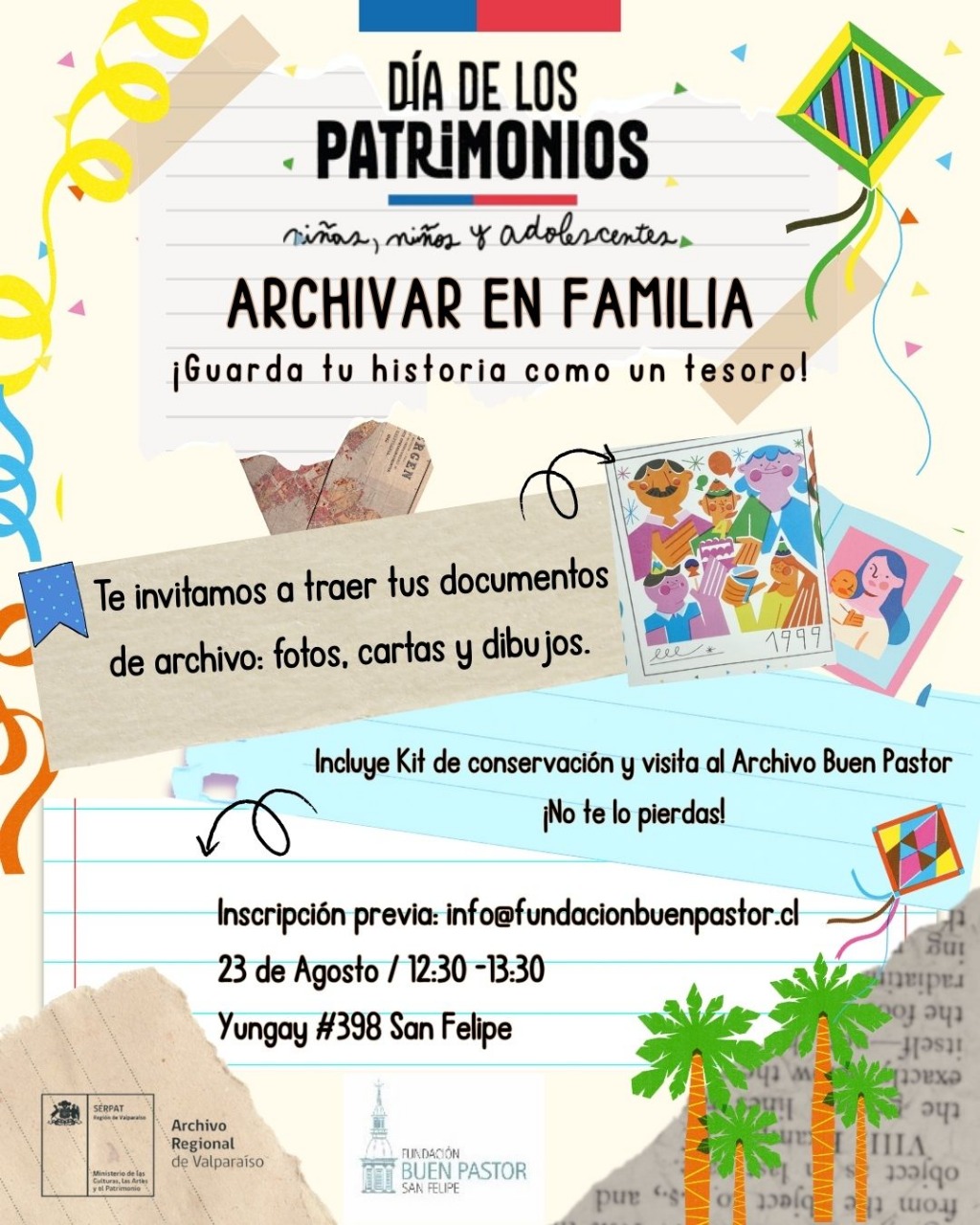 “Archivar en familia”: el Conjunto Patrimonial Buen Pastor se suma al Día de los Patrimonios para niños, niñas y adolescentes