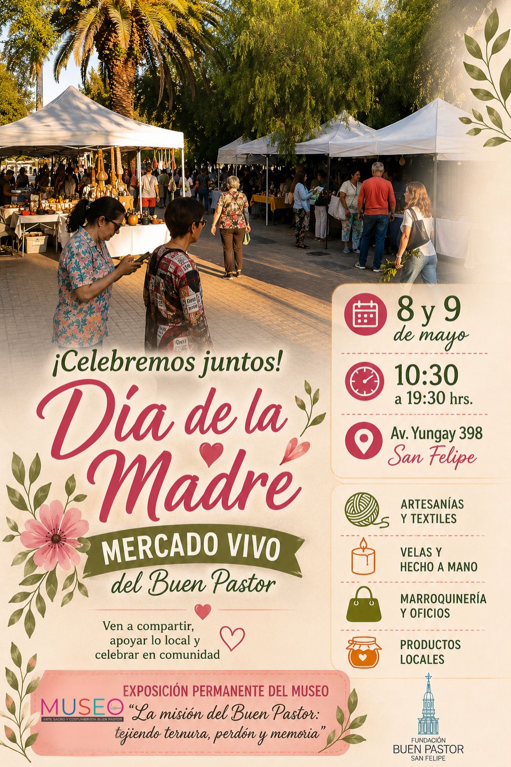 Museo Buen Pastor invita a vivir una nueva edición del “Mercado Vivo” en San Felipe